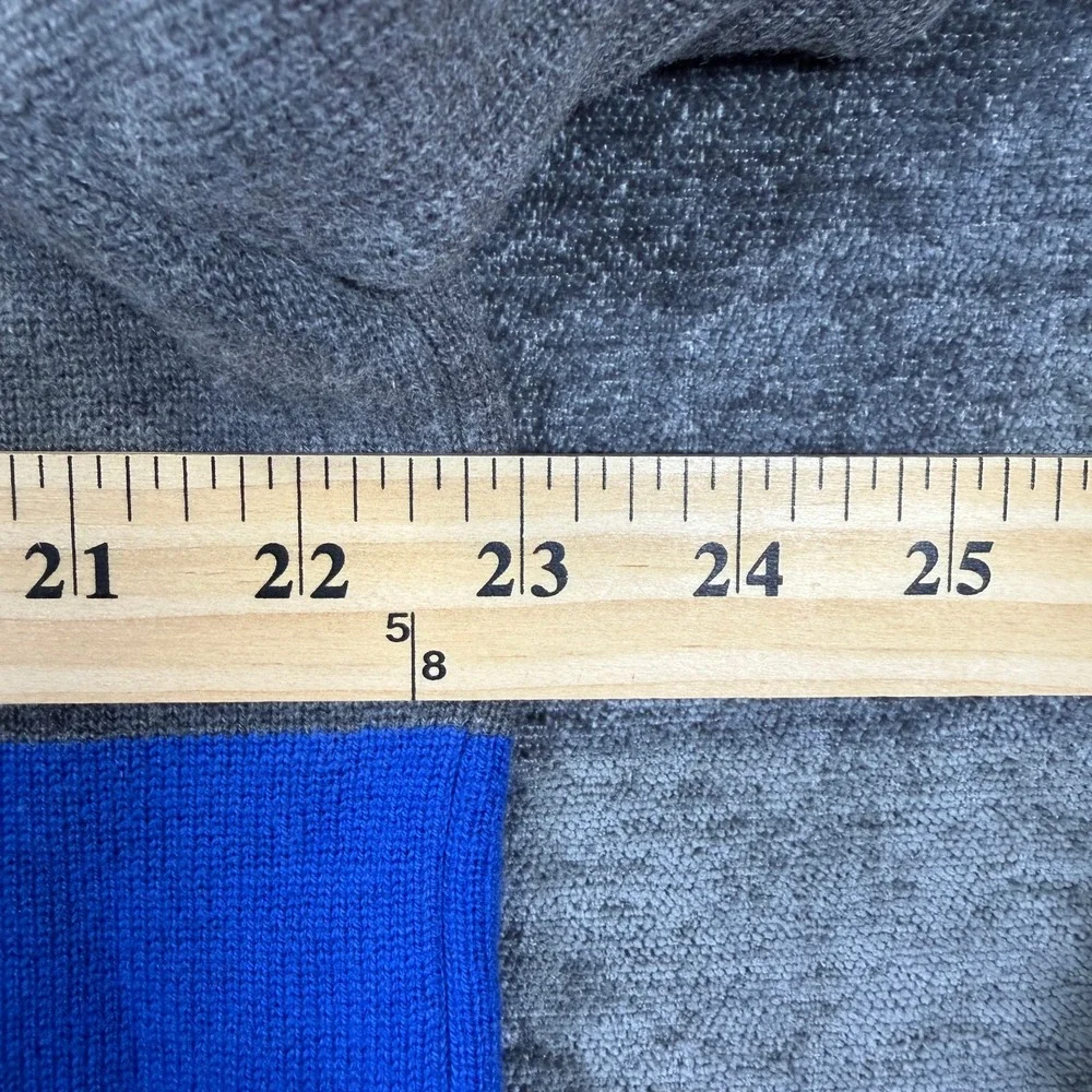Abercrombie & Fitch Vintage Y2K Striped Crewneck Sweater Blue Gray Size M